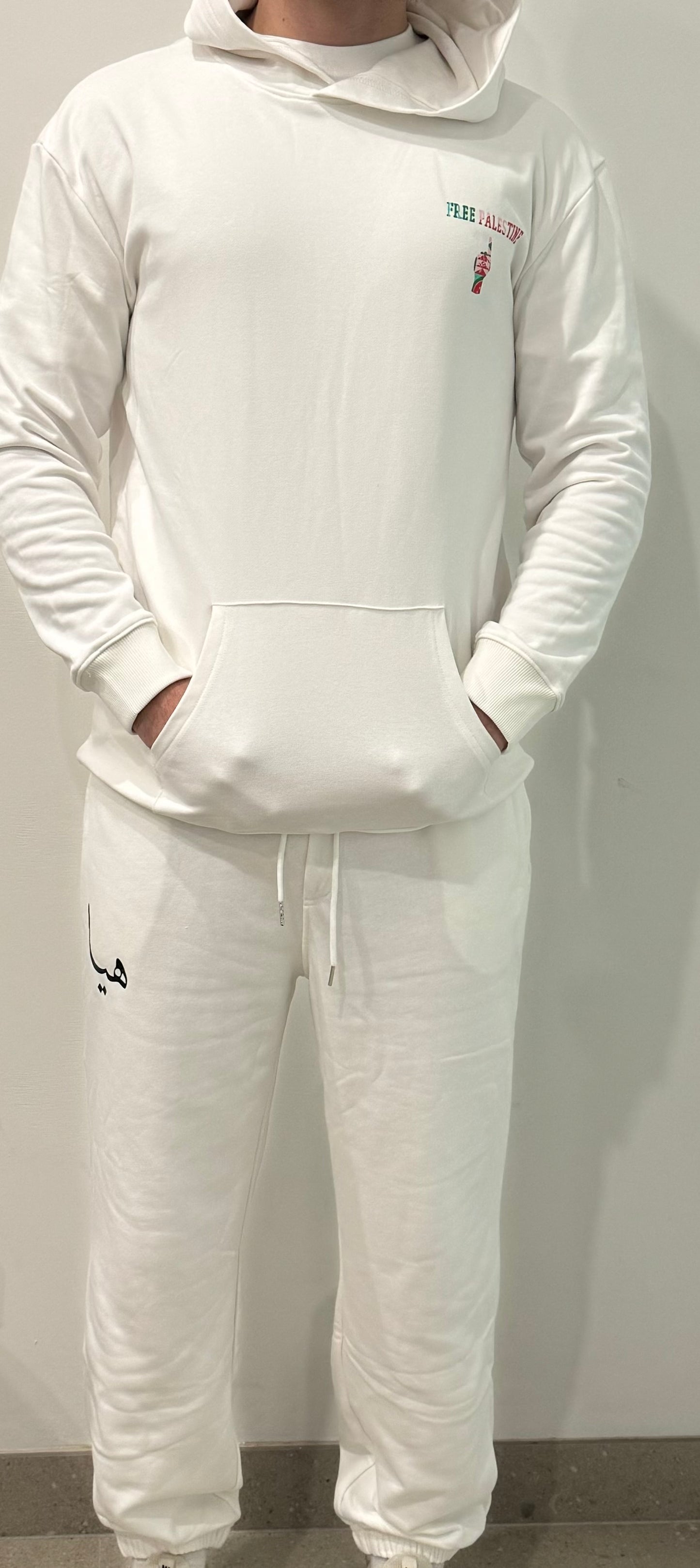 White Palestine jumper and Modesty pants